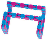 LAST CHANCE - LIMITED STOCK  - SALE - Large Wacky Tracks Click And Snap Fidget Toy - Chain Track - Bend and Twist In Wacky Crazy Shapes Puzzle