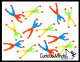 Sticky Wall Walker Guys Tumblers Crawlers -  Fun Small Toy Prize Assortment Trick Ceiling Toy