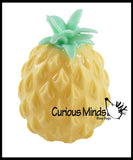 Pineapple Fruit Water Bead Filled Squeeze Stress Ball  -  Sensory, Stress, Fidget Toy