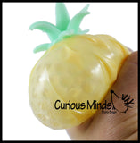 Pineapple Fruit Water Bead Filled Squeeze Stress Ball  -  Sensory, Stress, Fidget Toy