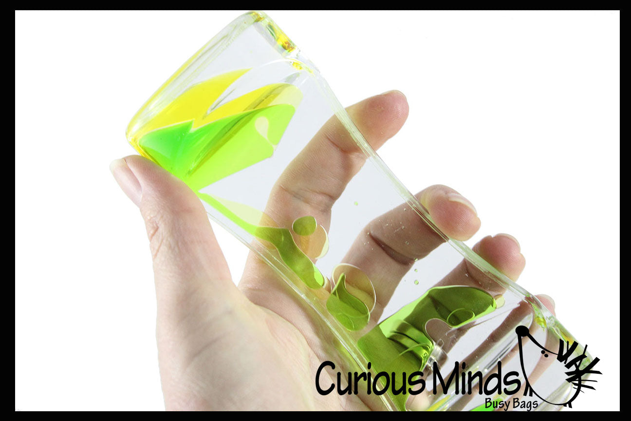 Liquid Dripping Timer - Calm Down Jar - Soothing and Calming Motion - Liquid Timer Sensory Office Toy - Visual Stimulation