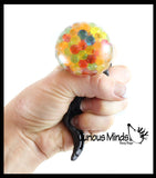 LAST CHANCE - LIMITED STOCK - SALE  - Snake Water Bead Stress Ball - Mesh  Fun Fidget - Snake - Blob Webby Mesh Ball - Squishy Fidget Ball