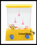 Small Water Games - Push Button to Put Rings on Pegs - Hand Held Travel Arcade Game - Party Favors