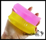 Glow in the Dark Neon Water Filled Tube Snake Stress Toy - Squishy Wiggler Sensory Fidget Ball - Trick Snake - Glows in Blacklight