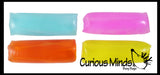 Glow in the Dark Neon Water Filled Tube Snake Stress Toy - Squishy Wiggler Sensory Fidget Ball - Trick Snake - Glows in Blacklight