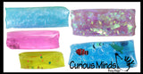 Set of 5 Different Water Trick Snakes - Filled with Sparkle Streamers, Water Beads, Glitter, Confetti - Stress Toy - Slippery Tricky Wiggly Wiggler Tube - Squishy Wiggler Sensory Fidget Ball