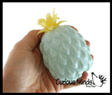 BULK - WHOLESALE - SALE - Colored Pineapple Fruit Water Bead Filled Squeeze Stress Ball  -  Sensory, Stress, Fidget Toy Fruit Pine Apple