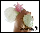 BULK - WHOLESALE - SALE - Colored Pineapple Fruit Water Bead Filled Squeeze Stress Ball  -  Sensory, Stress, Fidget Toy Fruit Pine Apple