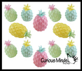 BULK - WHOLESALE - SALE - Colored Pineapple Fruit Water Bead Filled Squeeze Stress Ball  -  Sensory, Stress, Fidget Toy Fruit Pine Apple