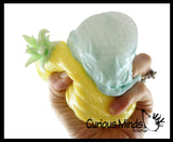 BULK - WHOLESALE - SALE - Colored Pineapple Fruit Water Bead Filled Squeeze Stress Ball  -  Sensory, Stress, Fidget Toy Fruit Pine Apple