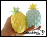 BULK - WHOLESALE - SALE - Colored Pineapple Fruit Water Bead Filled Squeeze Stress Ball  -  Sensory, Stress, Fidget Toy Fruit Pine Apple