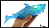 Jumbo Shark Water Gel Water Bead Filled Light Up Squeeze Stress Ball  -  Sensory, Stress, Fidget Toy