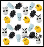 LAST CHANCE - LIMITED STOCK - SALE  -  Wild Safari Animal Mochi Squishy  - Adorable Cute Kawaii - Individually Wrapped Toys - Sensory, Stress, Fidget Party Favor Toy