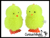 Wind-Up Walking Puffer Chicks - Animals that Hops Across the Floor - Easter - Toy Gift - Party Favor