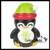 LAST CHANCE - LIMITED STOCK - Penguin with Snowflake Slow Rise Squishy Toy - Memory Foam Squish Stress Ball - Winter Christmas
