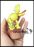 Wooden Collapsing Thumb Dancing Push Puppet Animals