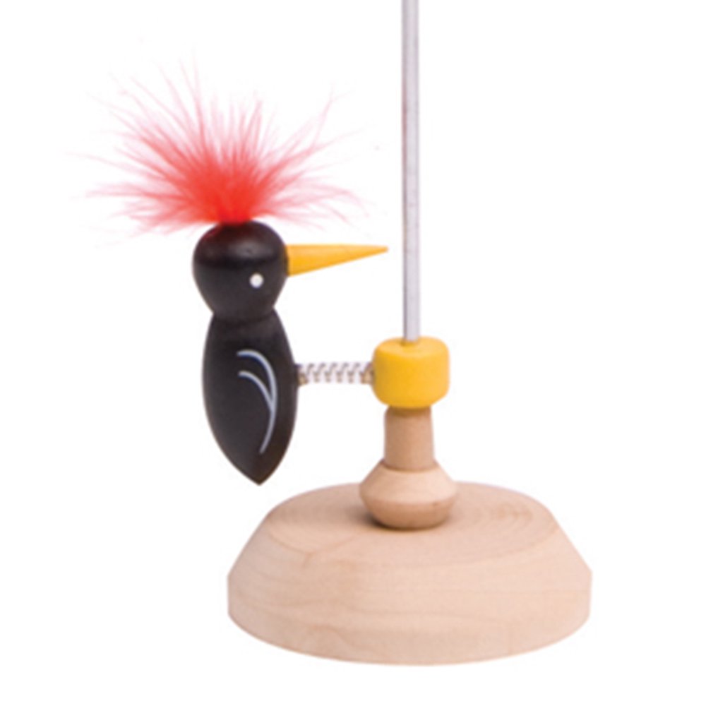 LAST CHANCE - LIMITED STOCK  - Woodpecker on a Pole Fun Novelty Fidget Toy - Pecks His Way to the Bottom!