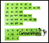 LAST CHANCE - LIMITED STOCK - - SALE - Word Family Tiles in a Jar - Blends, Digraphs, Consonants and ending sounds - Language Arts Teacher Supply