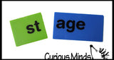 LAST CHANCE - LIMITED STOCK - - SALE - Word Family Tiles in a Jar - Blends, Digraphs, Consonants and ending sounds - Language Arts Teacher Supply
