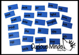 LAST CHANCE - LIMITED STOCK - - SALE - Word Family Tiles in a Jar - Blends, Digraphs, Consonants and ending sounds - Language Arts Teacher Supply
