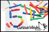 Busy Bag:  Learn Letters and Numbers with Worms!