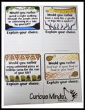 LAST CHANCE - LIMITED STOCK -  - SALE - 'Would You Rather' Writing Prompts Dry Erase Practice Pages - Language Arts Teacher Supply Centers
