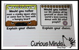 LAST CHANCE - LIMITED STOCK -  - SALE - 'Would You Rather' Writing Prompts Dry Erase Practice Pages - Language Arts Teacher Supply Centers