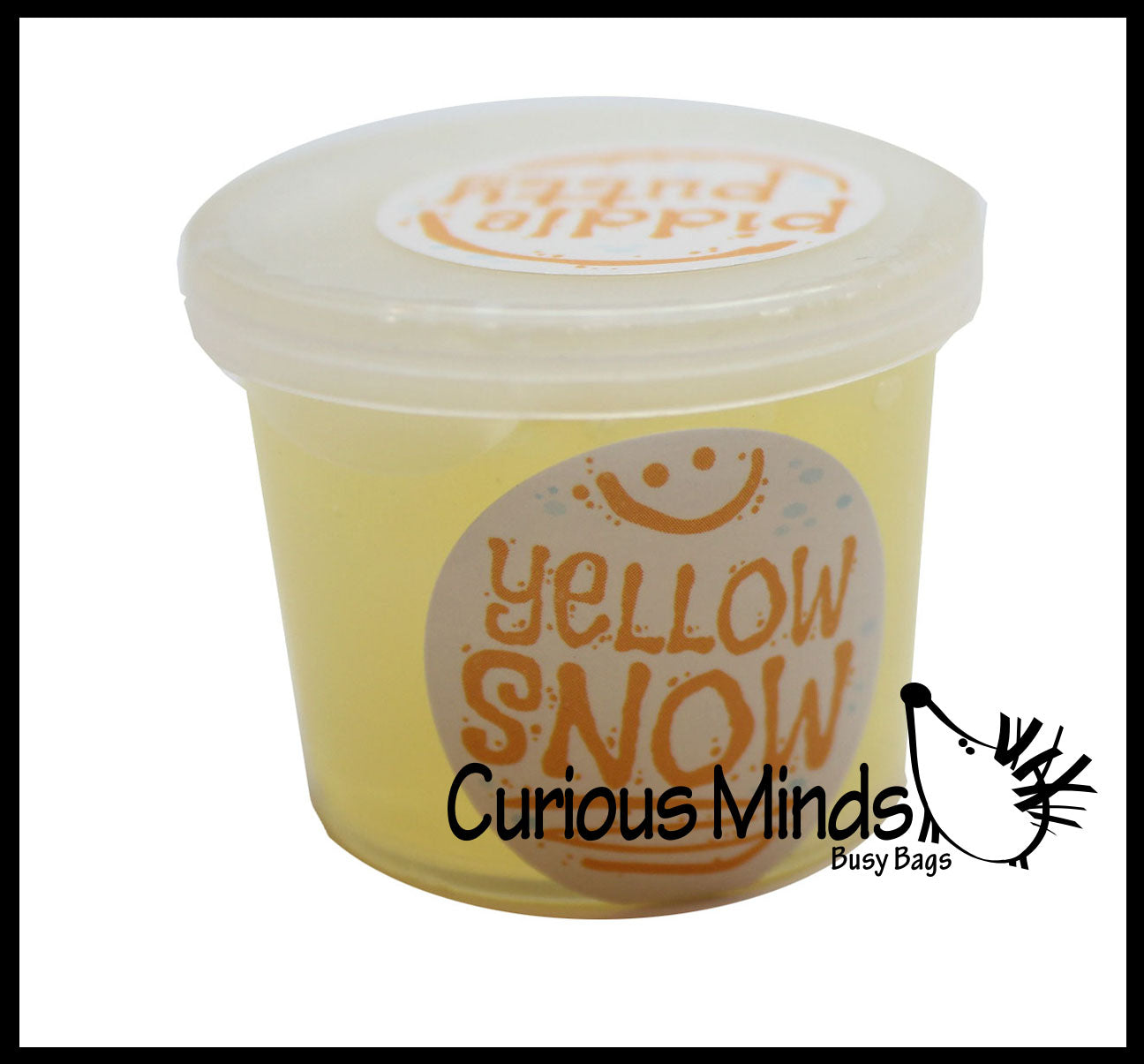 CLEARANCE - SALE - Yellow Snow "Piddle Putty"  Slime - Funny Winter Holiday Gag Joke Party Favor - Pee Snow