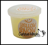 CLEARANCE - SALE - Yellow Snow "Piddle Putty"  Slime - Funny Winter Holiday Gag Joke Party Favor - Pee Snow