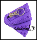 LAST CHANCE - LIMITED STOCK  - SALE - Zipper Pouch Change Purse Fidget with Functional Zippers -  Sensory Fidget Toy