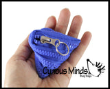 LAST CHANCE - LIMITED STOCK  - SALE - Zipper Pouch Change Purse Fidget with Functional Zippers -  Sensory Fidget Toy