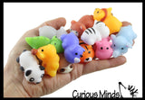 Cute Zoo Animal Mochi Squishy Animals - Kawaii -  Cute Individually Wrapped Toys - Sensory, Stress, Fidget Party Favor Toy