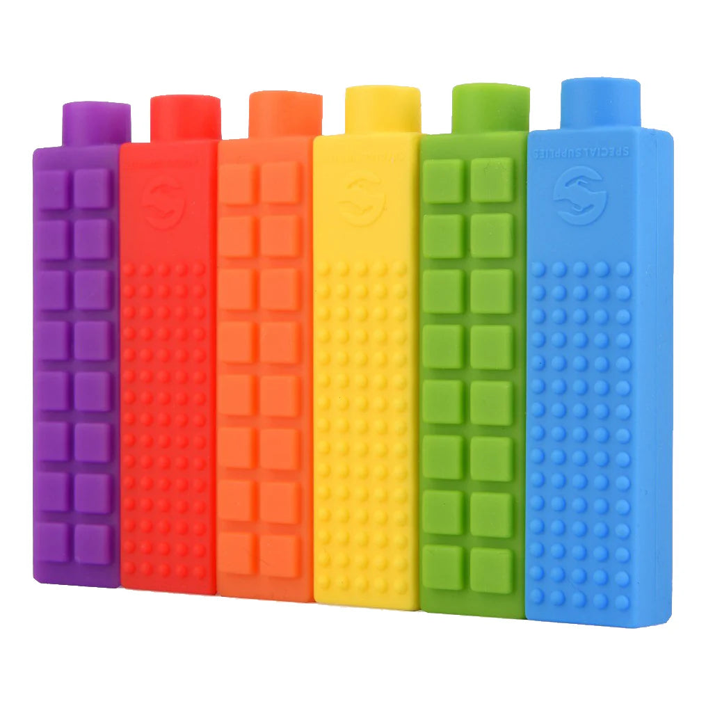 Chew Brick Pencil Toppers - Chewy Oral Motor Tool
