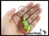 NEW - 3D Printed Axolotl Fidget Toy Keychain - Auditory Fun Wiggle Articulated
