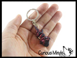 NEW - 3D Printed Axolotl Fidget Toy Keychain - Auditory Fun Wiggle Articulated