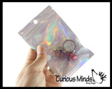 NEW - 3D Printed Axolotl Fidget Toy Keychain - Auditory Fun Wiggle Articulated