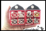 NEW - Barn with 16 3D Printed Wiggle Articulated Jointed Moving Fidget Toy - Unique Sensory Toy Mini Assorted Animals Farm