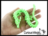 NEW - 3D Printed Large 12" Dragon Wiggle Articulated Jointed Moving Fidget Toy - Unique Sensory