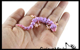 3D Printed Mini Gecko Lizard Wiggle Articulated Jointed Moving Fidget Toy - Unique Sensory Toy