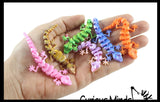 3D Printed Mini Gecko Lizard Wiggle Articulated Jointed Moving Fidget Toy - Unique Sensory Toy