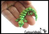 3D Printed Mini Gecko Lizard Wiggle Articulated Jointed Moving Fidget Toy - Unique Sensory Toy