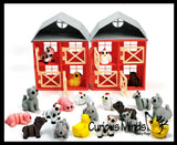 NEW - Barn with 16 3D Printed Wiggle Articulated Jointed Moving Fidget Toy - Unique Sensory Toy Mini Assorted Animals Farm