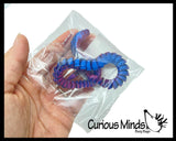 NEW - 3D Printed Large 10" Cobra Snake Wiggle Articulated Jointed Moving Fidget Toy - Unique Sensory