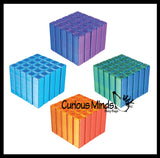 NEW - 3D Printed Shape Shifting Pixel Cube - Sliding Transforming Fidget Toy