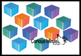 NEW - 3D Printed Shape Shifting Pixel Cube - Sliding Transforming Fidget Toy