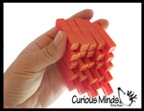 NEW - 3D Printed Shape Shifting Pixel Cube - Sliding Transforming Fidget Toy