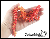 NEW - 3D Printed Large 12" Dragon In Box Wiggle Articulated Jointed Moving Fidget Toy - Unique Sensory