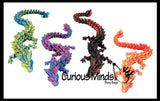 NEW - 3D Printed Large 12" Dragon In Box Wiggle Articulated Jointed Moving Fidget Toy - Unique Sensory