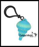 NEW - Jellyfish 3D Printed Animals Fidget - Wiggle Articulated Jointed Moving Toy on Clip