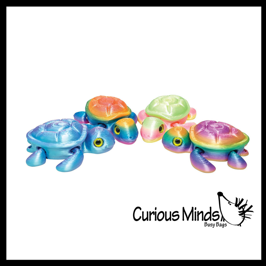 Turtle 3D Printed Animal - 3D Printed Cute Turtle